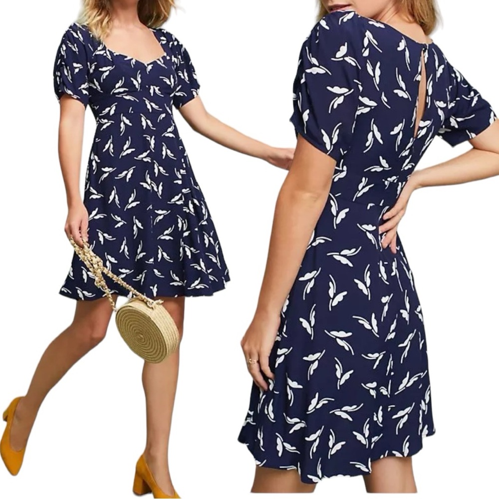 Anthropologie Fern Ruched Dress by Maeve Size 0